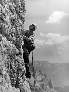 Švýcarský fotograf a horolezec 1930 alexander